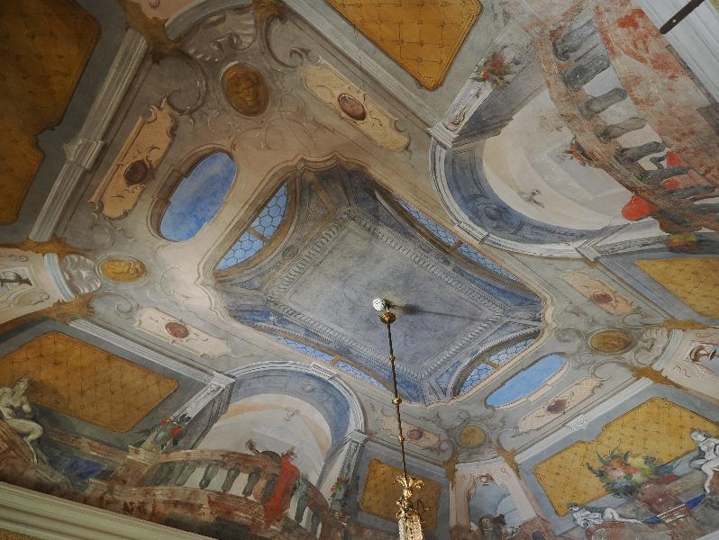 Varenna, Italy: Villa Monastero, Main Room (Master Bedroom): ceiling