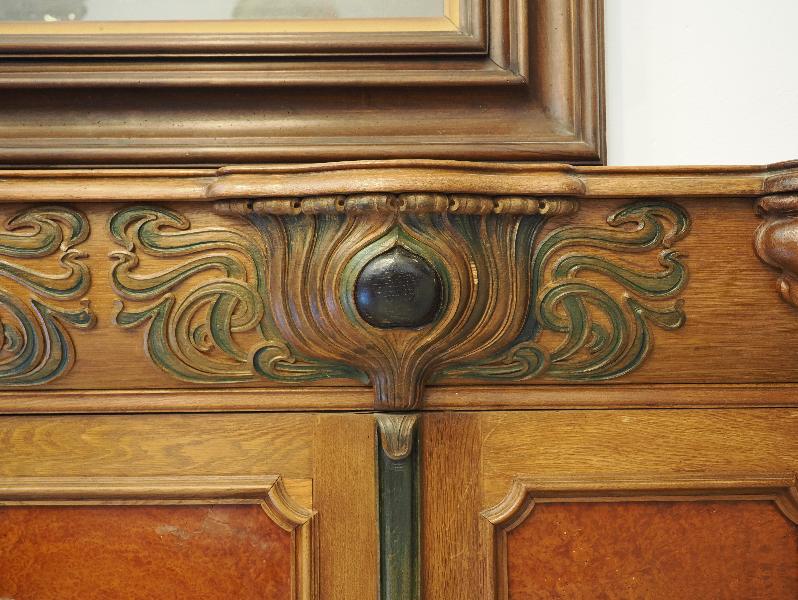 Varenna, Italy: Villa Monastero, Pool Hall: wall decoration