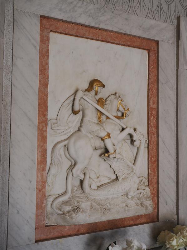 Varenna, Italy: Villa Cipressi: St George and the Dragon