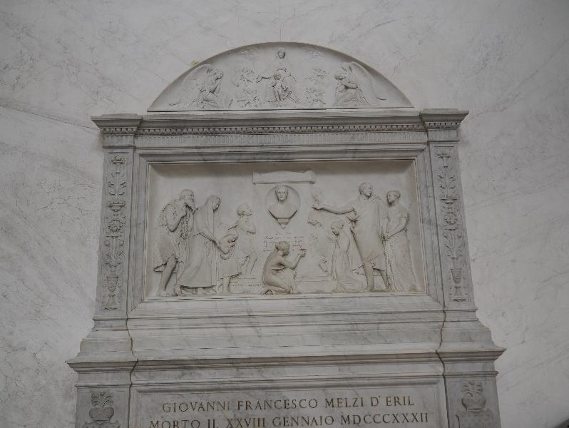 Bellagio, Italy: Villa Melzi, chapel: Giovanni Francesco Melzi d'Eril monument (1854, Giovanni Maria Benzoni)