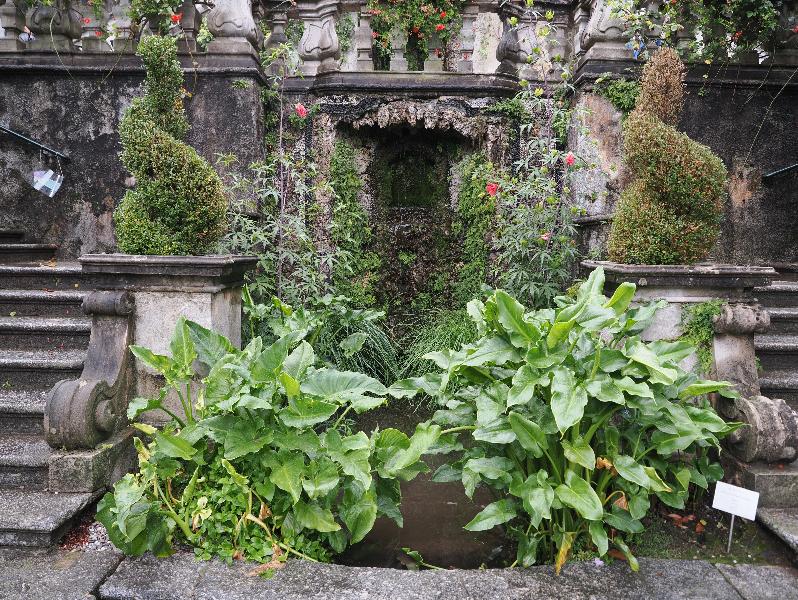 Tremezzina, Italy: Villa Carlotta, garden: pond and grotto
