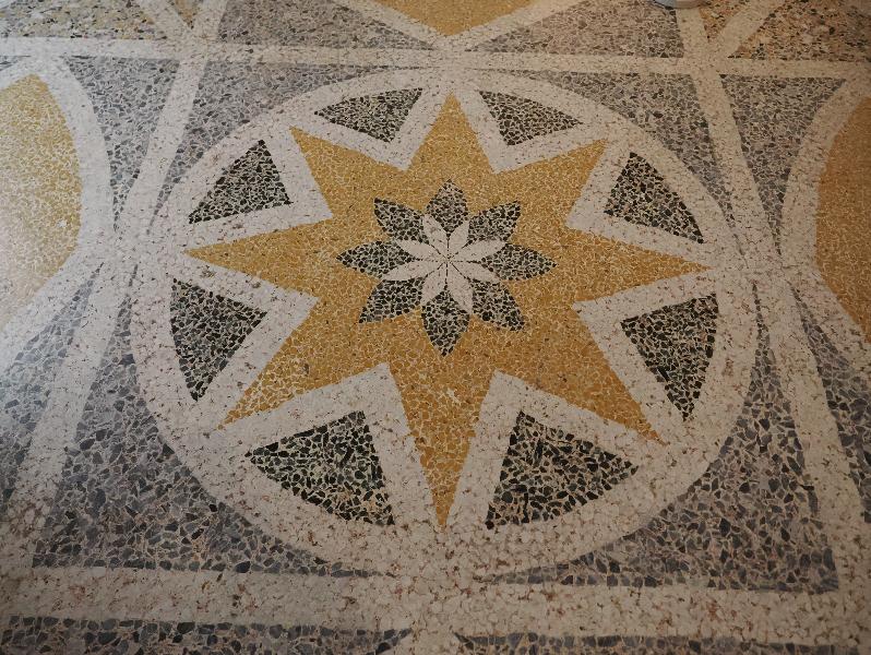 Tremezzina, Italy: Villa Carlotta, Magdalene Room: Venetian terrazzo flooring (ca. 1905)