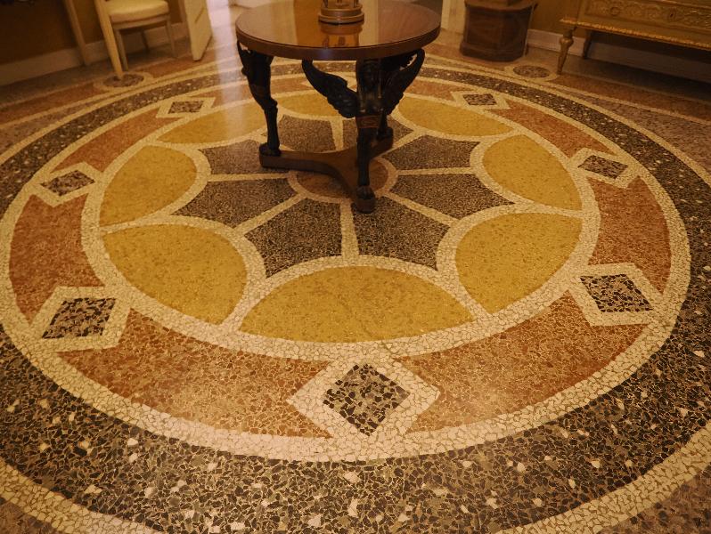 Tremezzina, Italy: Villa Carlotta, Napoleonic Room: Venetian terrazzo flooring (ca. 1866-1870)