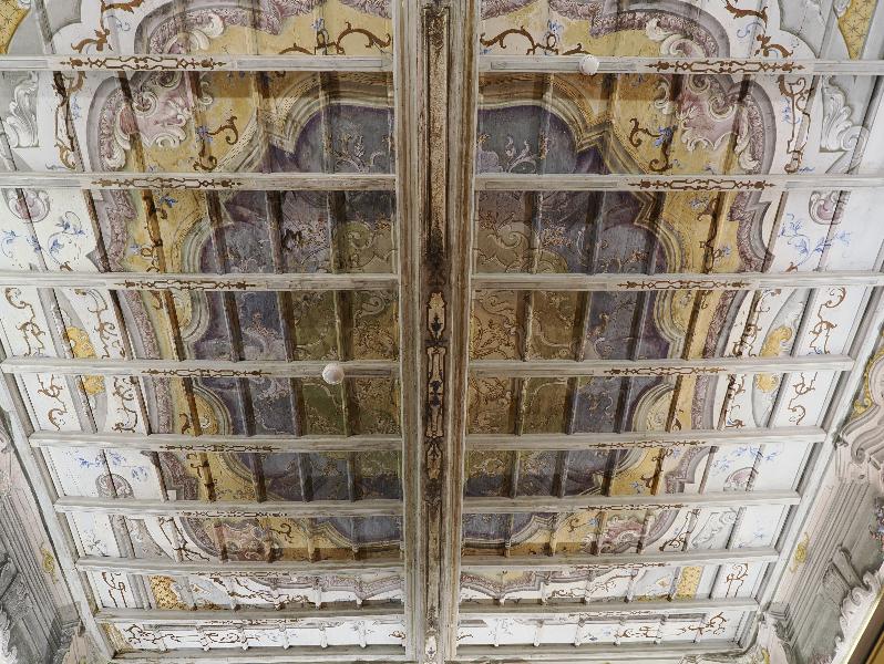 Tremezzina, Italy: Villa Carlotta, Empire Drawing Room: painted ceiling (ca. 1760)