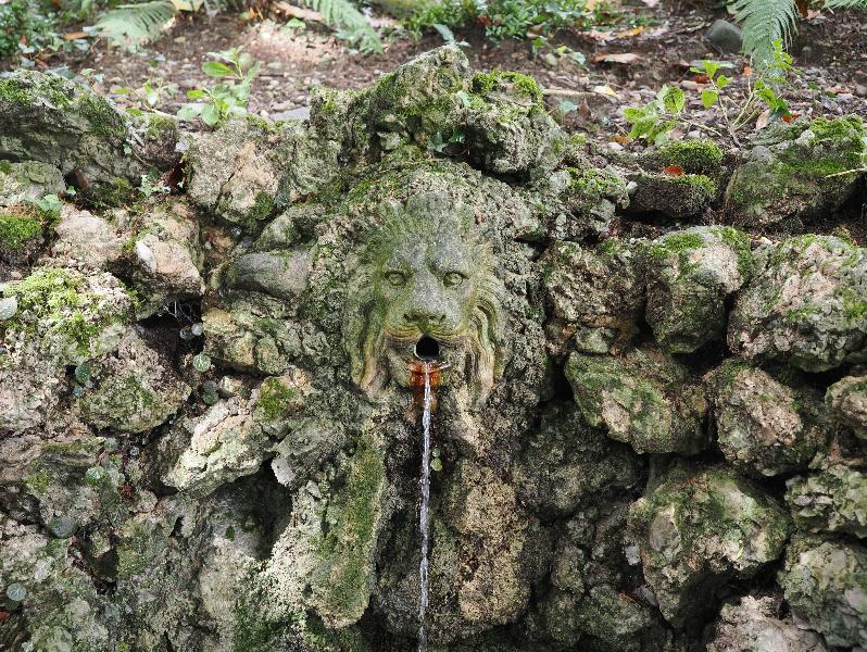 Tremezzina, Italy: Villa Carlotta, garden: lion spout