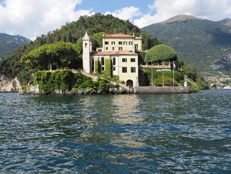 Lake Como, Italy: view of Villa del Balbianello