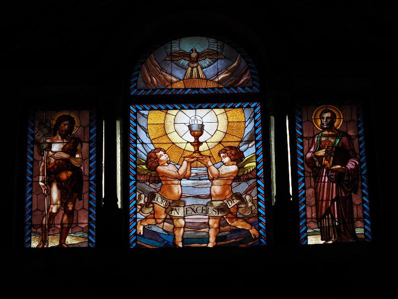 Lenno, Italy: Chiesa Santo Stefano: John the Baptist and St Paul