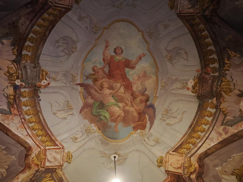 Lenno, Italy: Chiesa Santo Stefano: St Stephen ascending to heaven??
