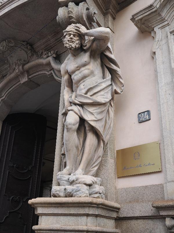 Milan, Italy: Palazzo Litta: telamon