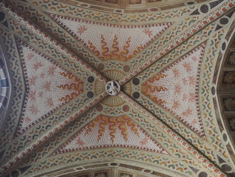 Milan, Italy: Basilica di Santa Maria delle Grazie: ceiling