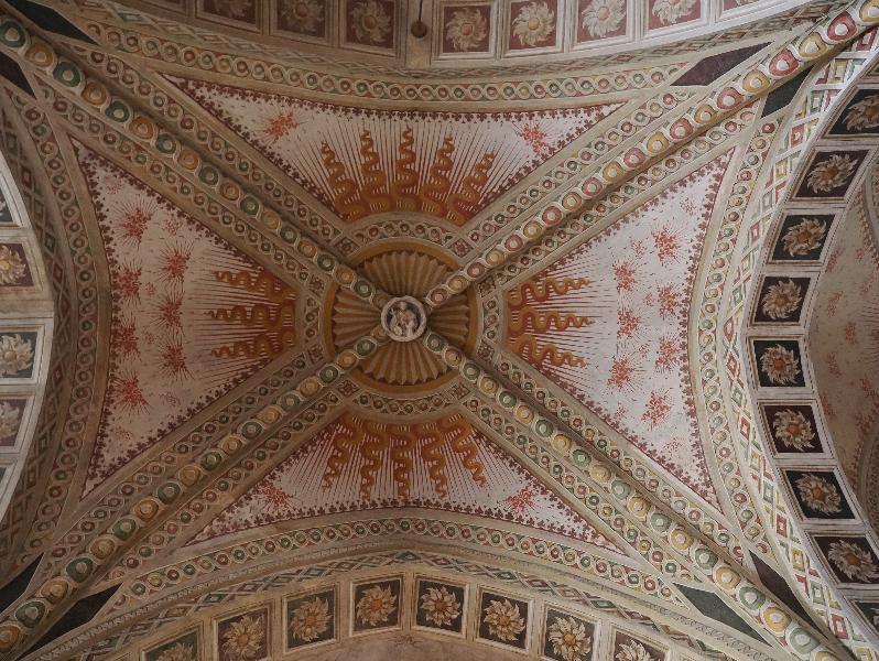 Milan, Italy: Basilica di Santa Maria delle Grazie: ceiling