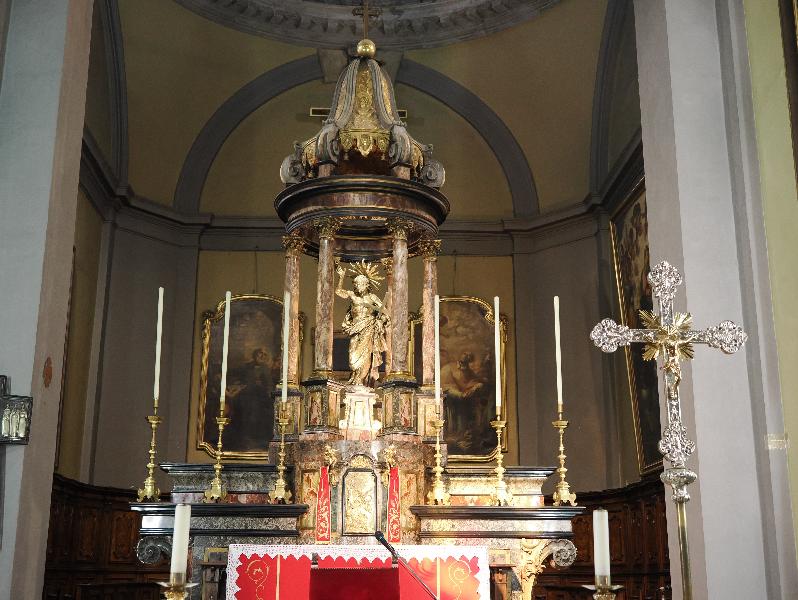 Milan, Italy: Tempio di San Sebastiano: altar (1759, Giuseppe Merlo)