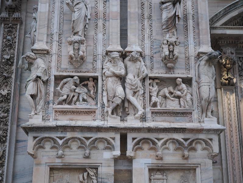 Milan, Italy: Duomo di Milano: wall decoration