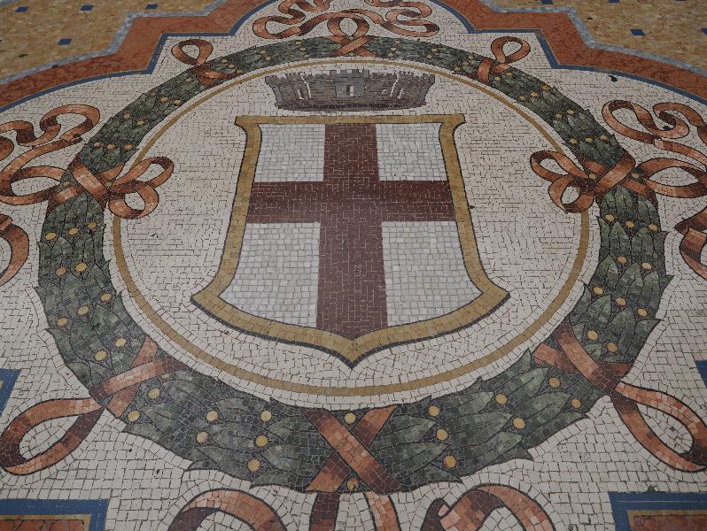 Milan, Italy: Galleria Vittorio Emanuele II: Milan coat of arms