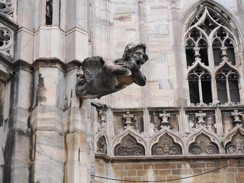 Milan, Italy: Duomo di Milano: gargoyle