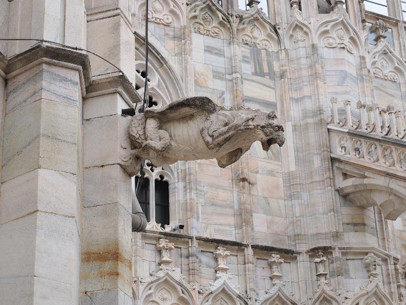 Milan, Italy: Duomo di Milano: gargoyle
