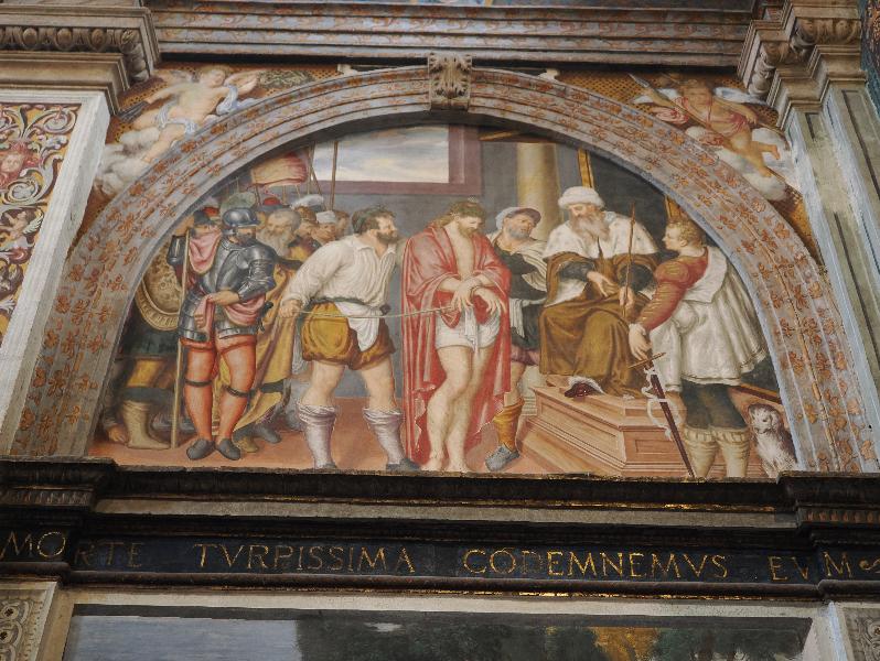 Milan, Italy: Chiesa di San Maurizio al Monastero Maggiore: Christ before Pilate
