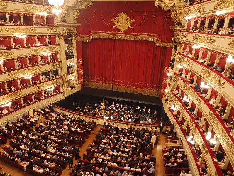 Milan, Italy: Teatro alla Scala: stalls and orchestra pit