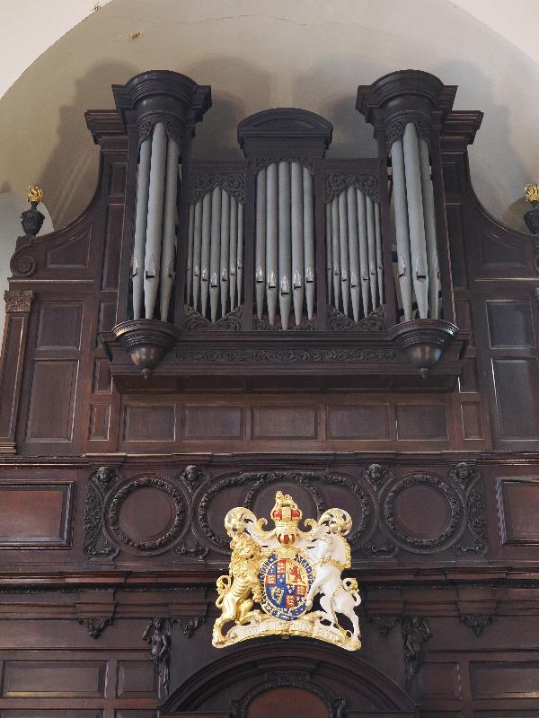 London, England: St Mary Abchurch: organ (1955)