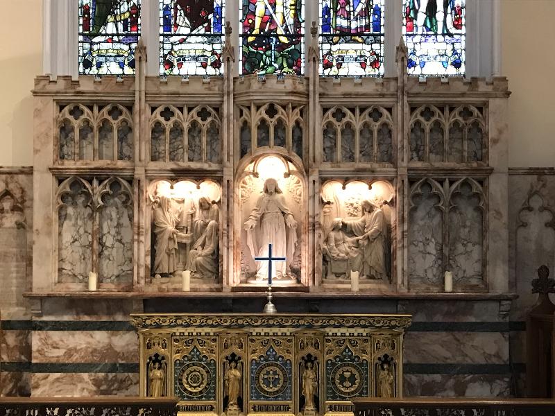 London, England: St Michael's Church: altar and reredos