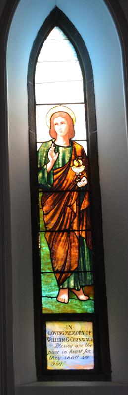 Cornwall Memorial Window:  St. John