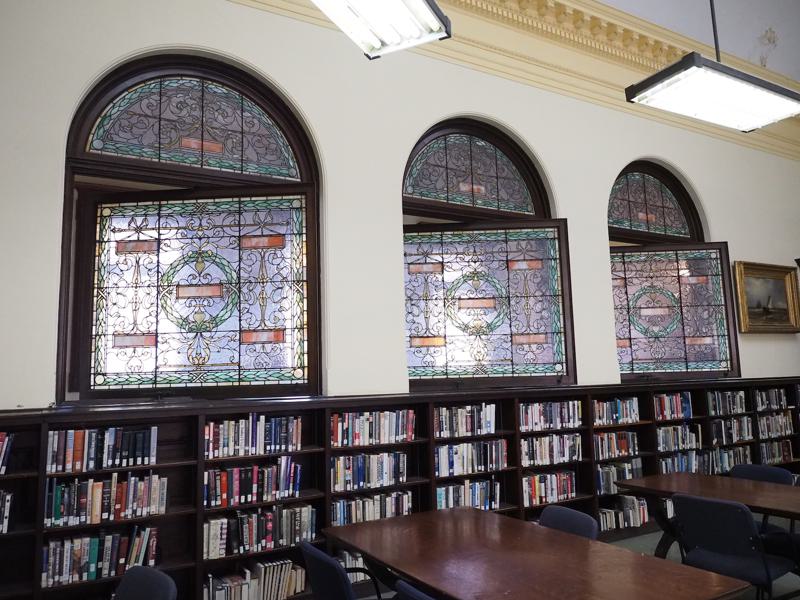 six ornamental windows