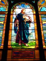 Camp Memorial Window:  Christ the Good Shepherd