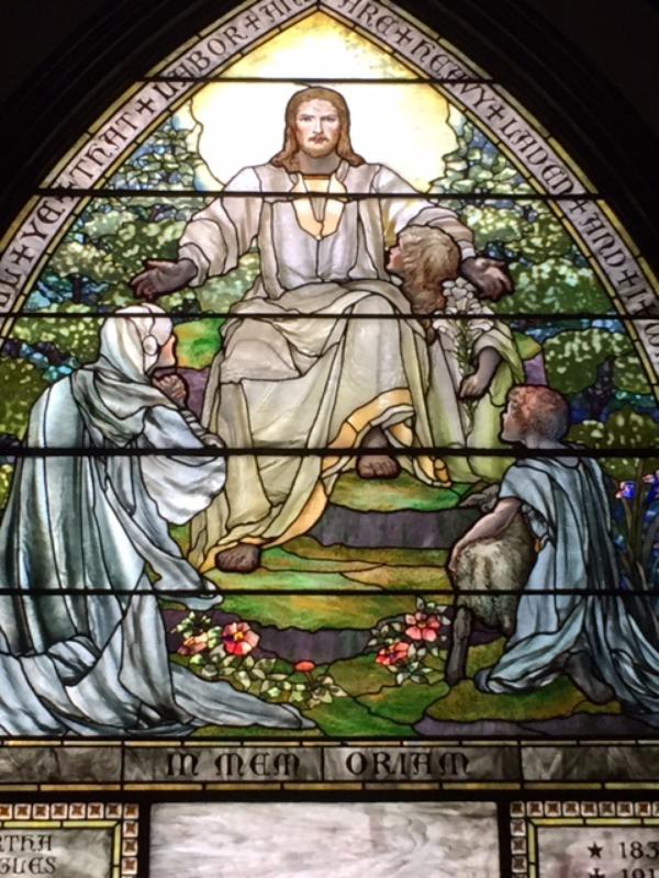 Lynde Memorial Window:  Come Unto Me