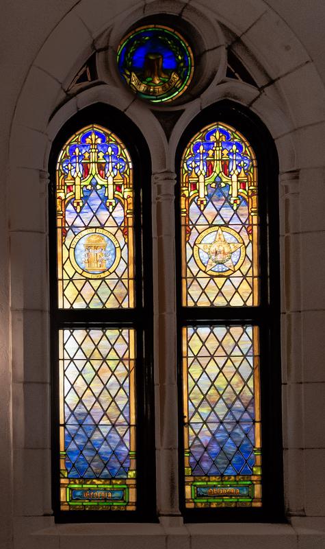 Georgia and Oklahoma, States window