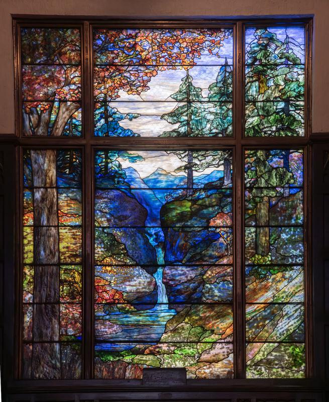 Root Memorial Window:  Mountain Landscape