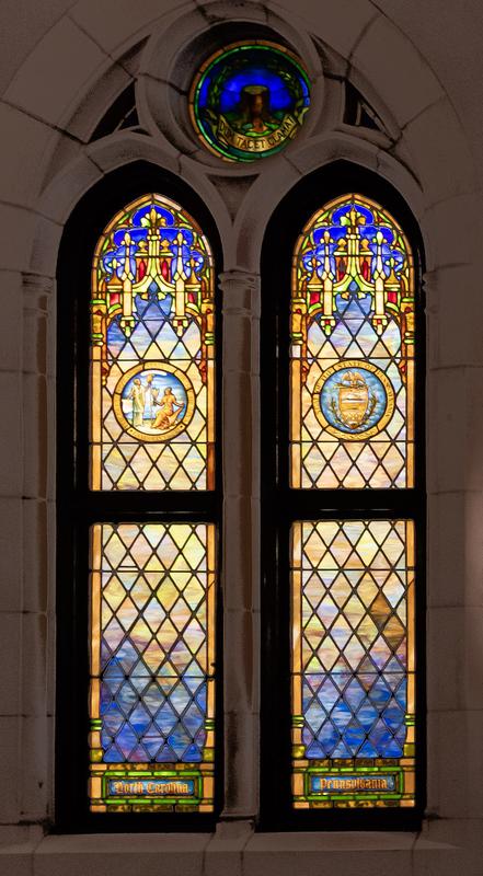 North Carolina and Pennsylvania, States window
