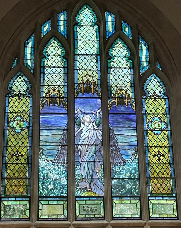 Evans Memorial Window:  Angel of Faith