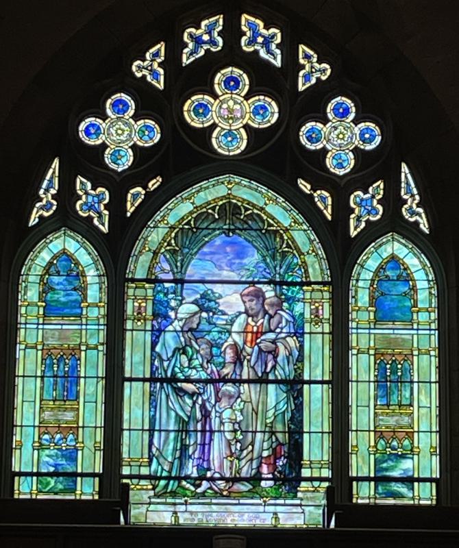Webb Memorial Window:  Christ Blessing Little Children