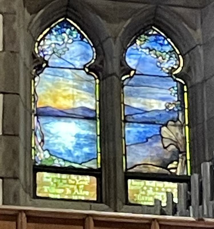 Allen Memorial Window:  landscape