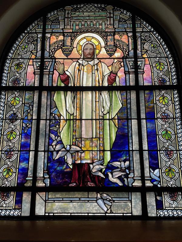 Treman Memorial Window:  Figure of Christ