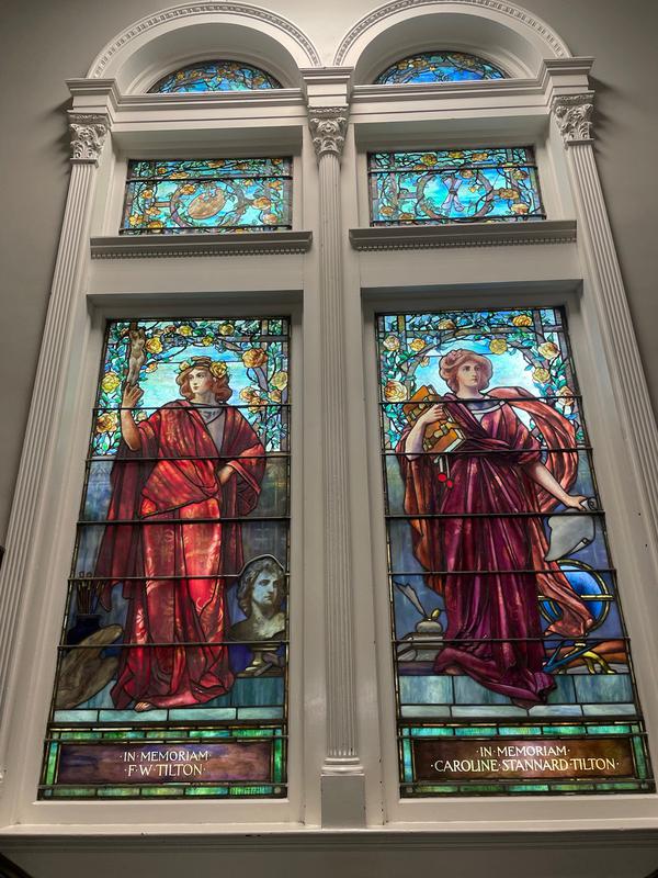 Tilton Memorial Window:  Art and Literature