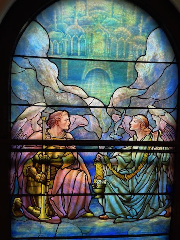Downman Memorial Window:  Two Kneeling Angels
