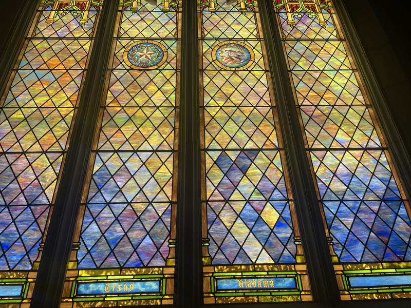 Texas and Alabama, States window