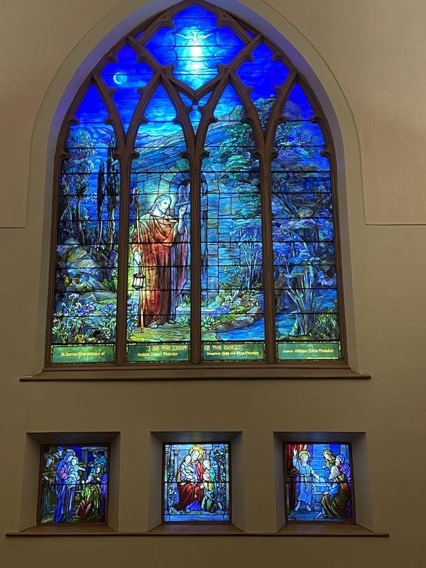 Thatcher Memorial Window:  I Am the Light of the World
