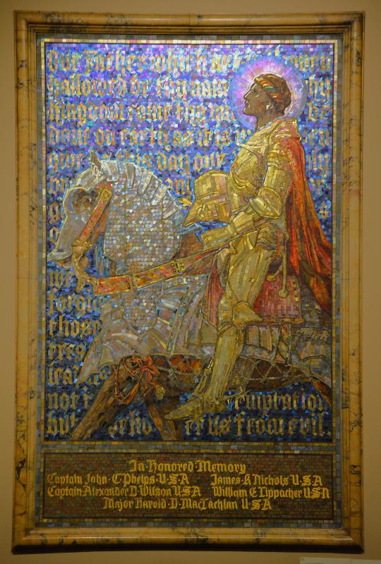War Memorial Mosaic:  The Prayer of the Christian Soldier