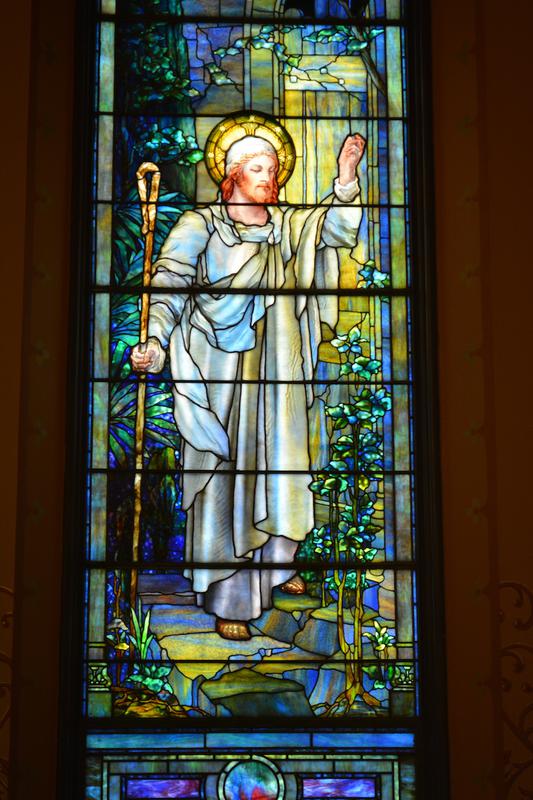Killough Memorial Window:  Christ Knocking at the Door