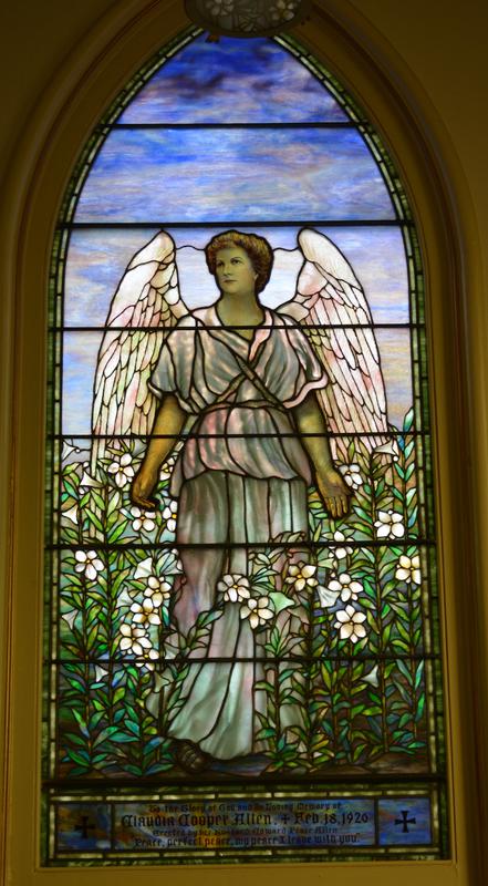 Allen Memorial Window:  Angel of Resurrection
