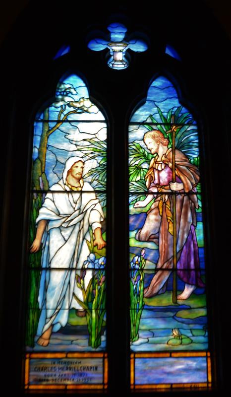 Chapin Memorial Window:  Baptism of Christ