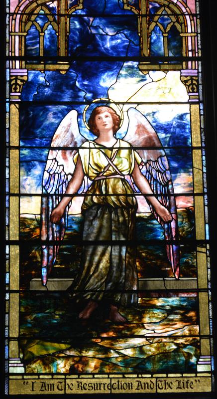 Bird Memorial Window:  The Guardian Angel