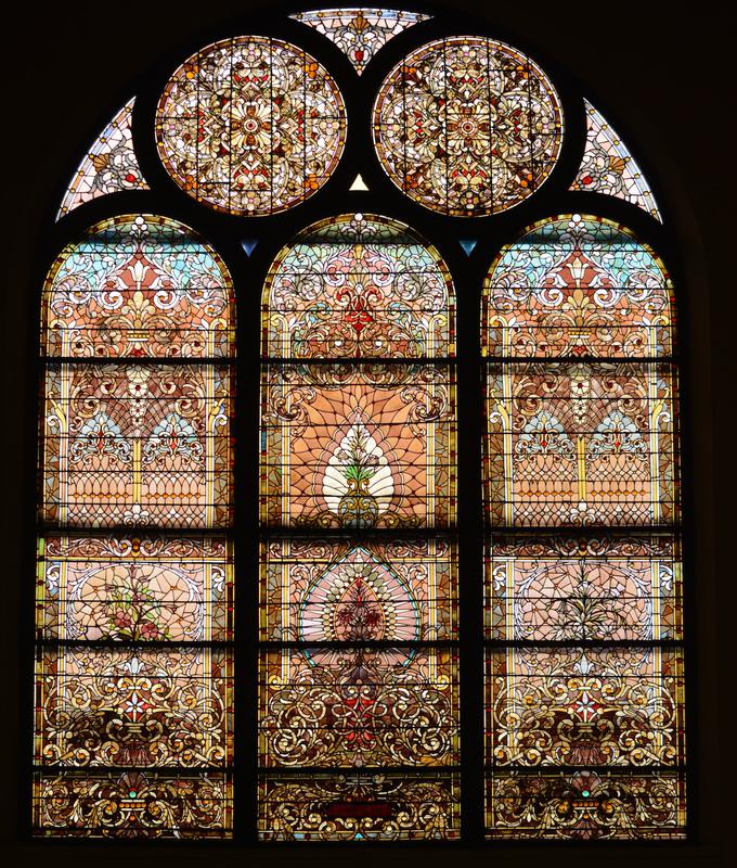 floral and ornamental windows