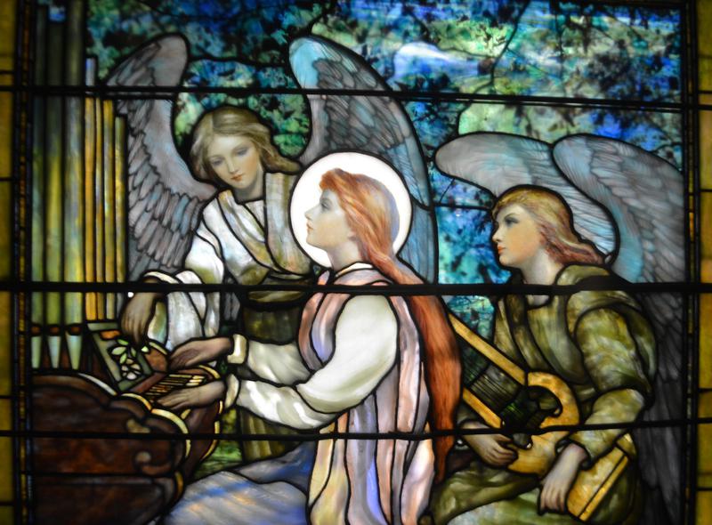 Greeson Memorial Window:  St. Cecilia
