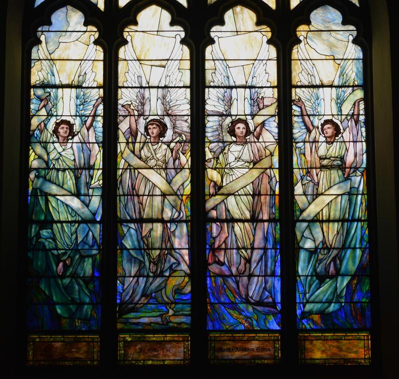 Brown Memorial Window:  Angels of the Elements