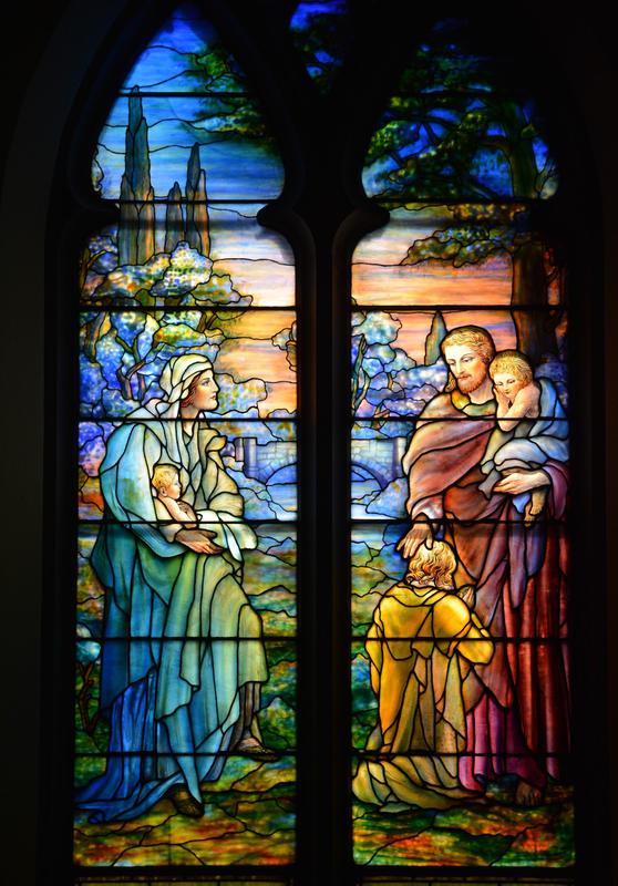 Johnson Memorial Window:  Christ Blessing Little Children