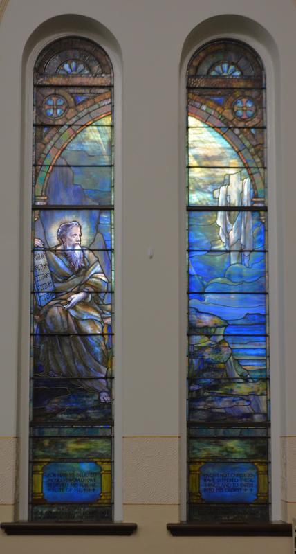 Dorris Memorial Window:  Moses on Mount Sinai