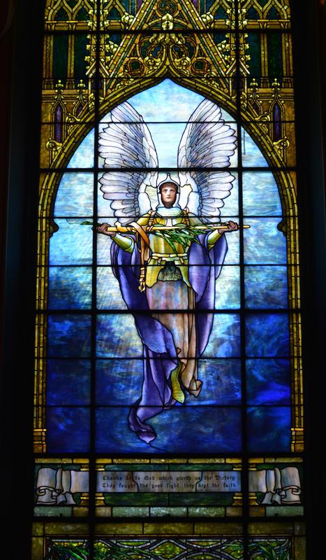 Farwell Memorial Window:  Angel of Victory